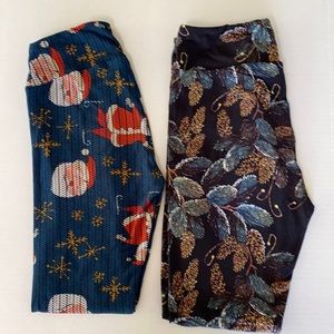 Lularoe OS 🎅🏽🤶🏼🎄🦄 2 pair